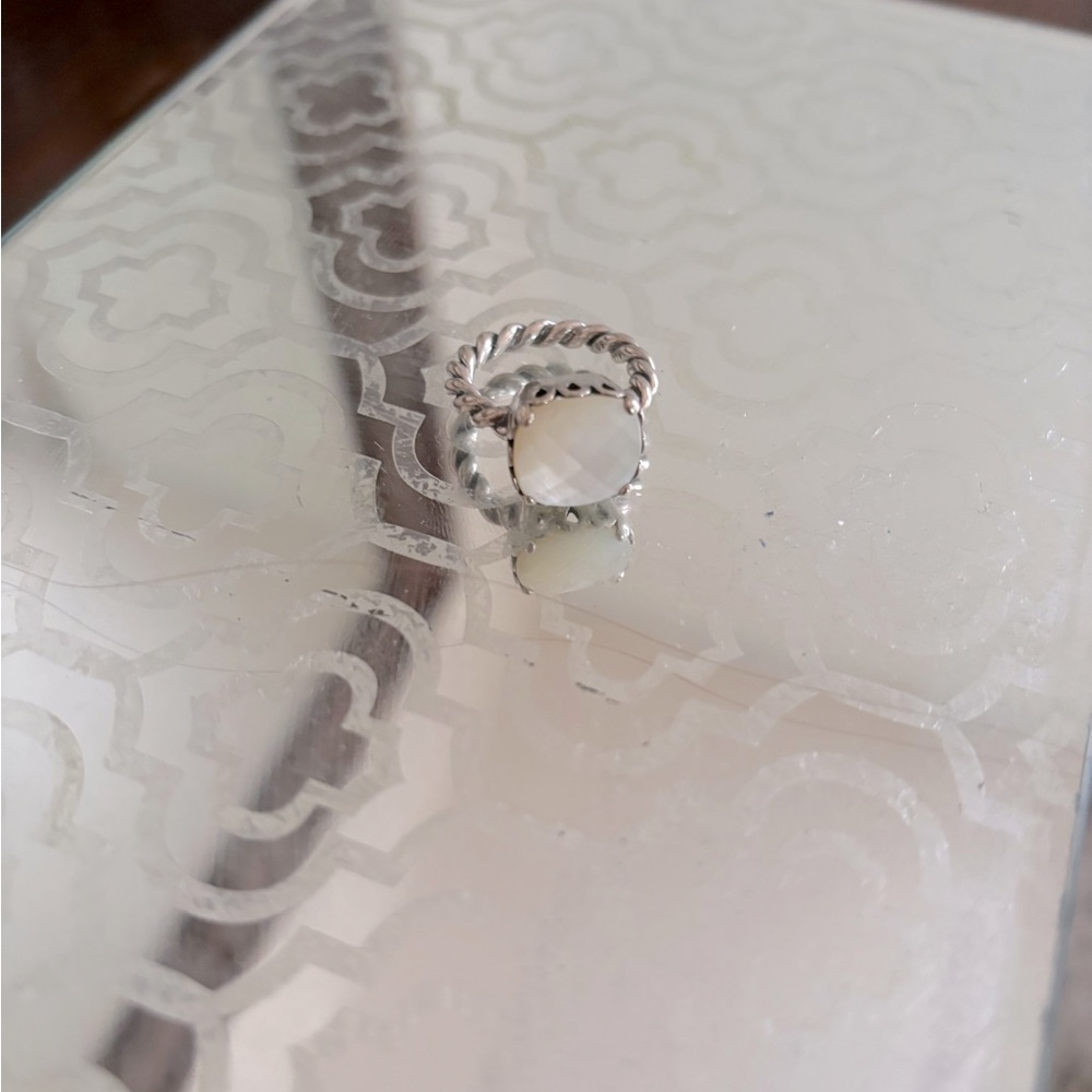 Pandora mother of pearl ring